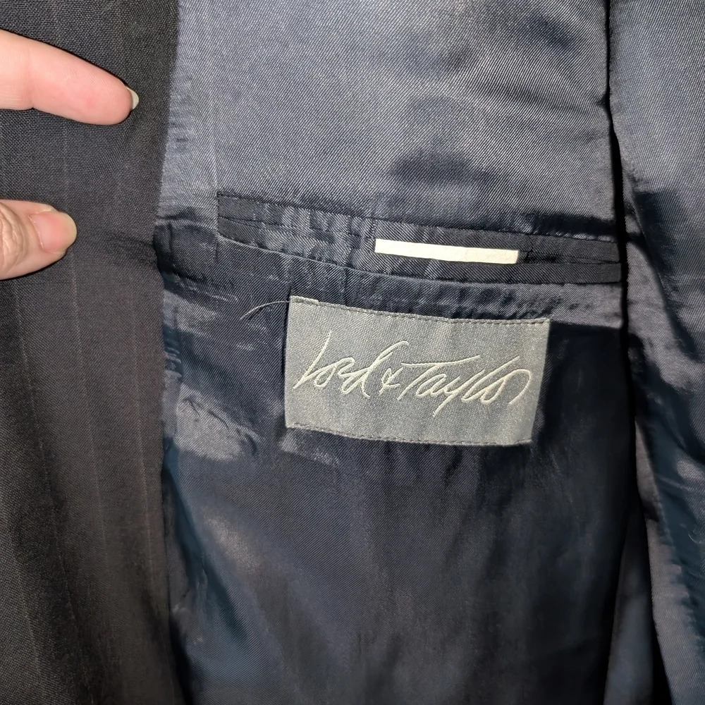 Chaps Black Suit Jacket 42 Tall
